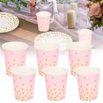 thumbnail image 4 of Paper Coffee Cups, Disposable Hot Cups Disposable Cup Water Paper Cups 3.3 X 2.9 X 2.9In  For Tea For Water For  For Coffee Pink,Blue,White, 4 of 8