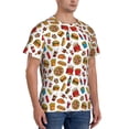 thumbnail image 5 of Rocae Hot Dog Pizza for Men's Moisture-Wicking Crew Tee - T-Shirt for Sports, Outdoor Activities, and Casual WearMedium, 5 of 9