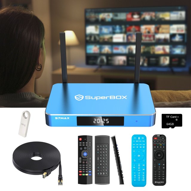 Superbox Latest S7 Max Android Smart Home Theatre System with New Filters and 7-day Replay