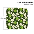 thumbnail image 3 of Disketp Green Fruit Funny Coasters,6 Pcs Leather Coasters with Holder, Perfect Housewarming Hostess Gifts,Protect Furniture from Water Marks Scratch and Damage,Square, 3 of 7