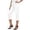 White, variant on Women's Elastic Waist Cropped Denim Capris, High Rise Pull-On Jeans with Pockets, Women's Gray, Sizes S-3XL