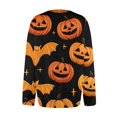 thumbnail image 5 of Halloween Cardigan Sweaters for Women Novelty Halloween Pumpkin Womens Cardigan Sweaters Open Knit Utton Down Cropped Long Sleeve Fall Holiday Plus Size Tunic Sweater Yellow XL, 5 of 6