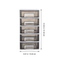 thumbnail image 4 of EeaseCA Multi-layer Desktop Drawer Organizer Tabletop Transparent Storage Box Household Small Cabinet, 4 of 7