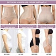 thumbnail image 5 of QRIC 2-Pack Tummy Control Panties for Women Shapewear Butt Lifter Short High Waist Trainer Corset Slimming Body Shaper Underwear - Beige/Beige (XS-3XL), 5 of 6