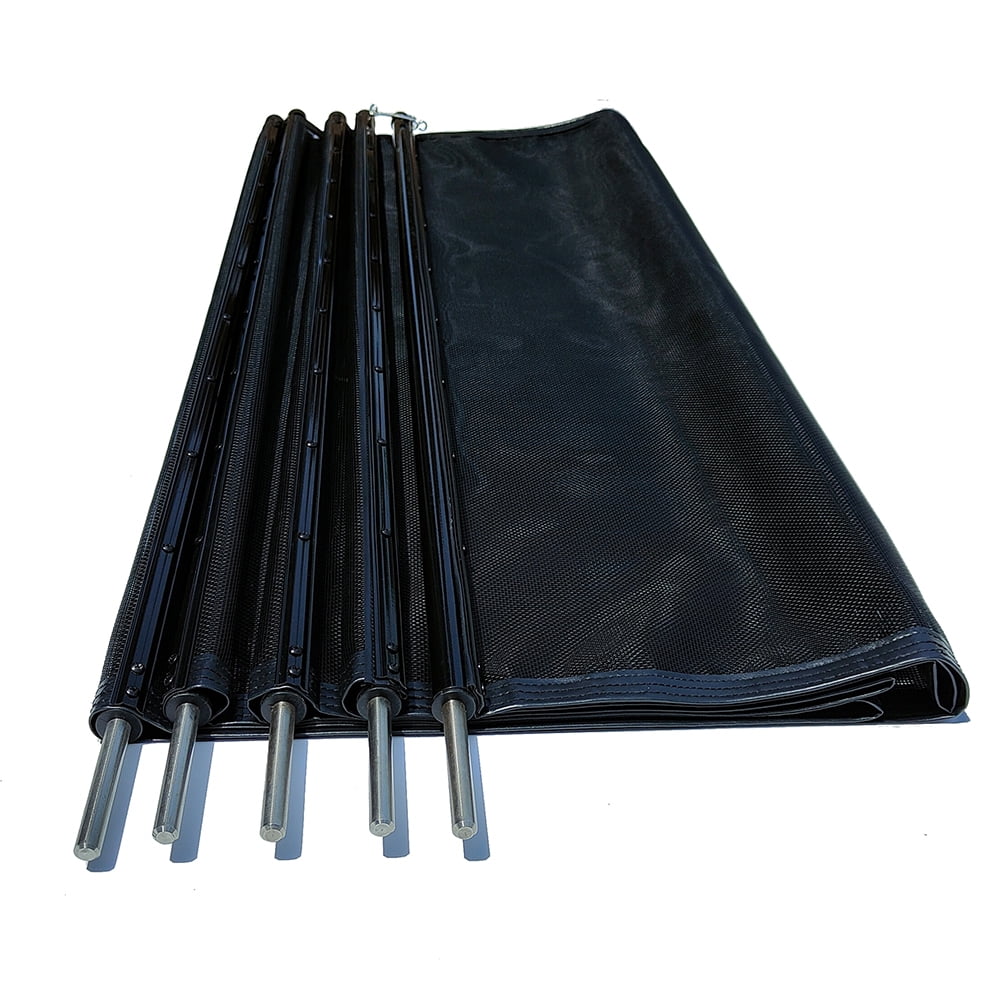 Veryke 4x12 Ft Outdoor Swimming Pool Barrier Safety Fence Section 4 Set for In-Ground - Black Veryke 4x12 Ft Outdoor Swimming Pool Barrier Safety Fence Section 4 Set for In-Ground - Black