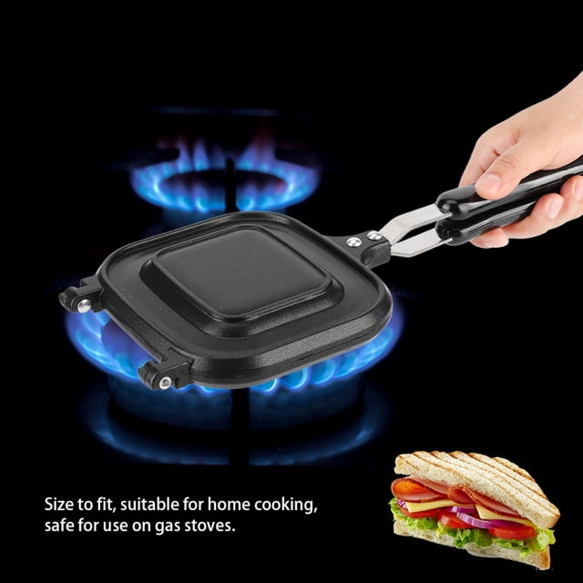 Sartén tostadora multifuncional de doble cara para desayuno Tostadora Sartén antiadherente Waffle Maker para Chaffles, Paninis, Hash Browns, o cualquier desayuno, almuerzo y merienda Ecomeon no