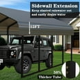 thumbnail image 6 of 20x20 ft Portable Garage Heavy-Duty Metal Carport Canopy Kit, All-Weather Shelter with Reinforced Galvanized Steel Frame, Snow Load Rated for RV, Truck, Boat & 2 Car Storage, Multi-Use Party Tent, 6 of 8