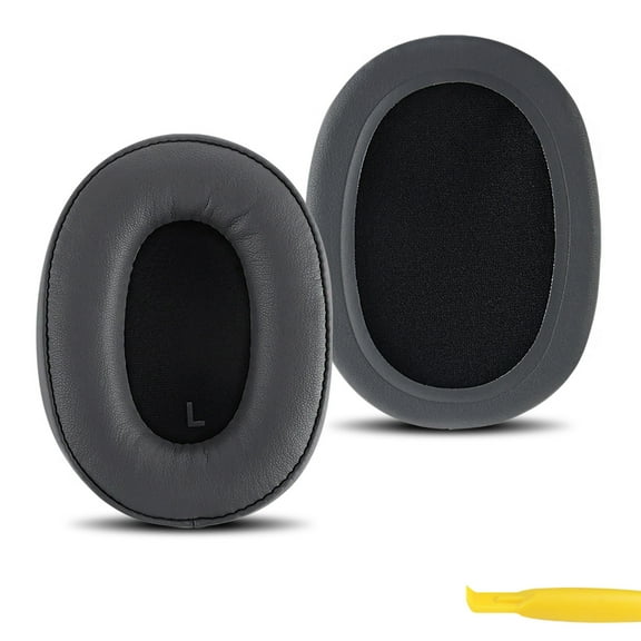 Geekria QuickFit Replacement Ear Pads for ATH-SR9/DSR9BT/DSR7BT Headphones Ear Cushions, Repair Parts (Grey)