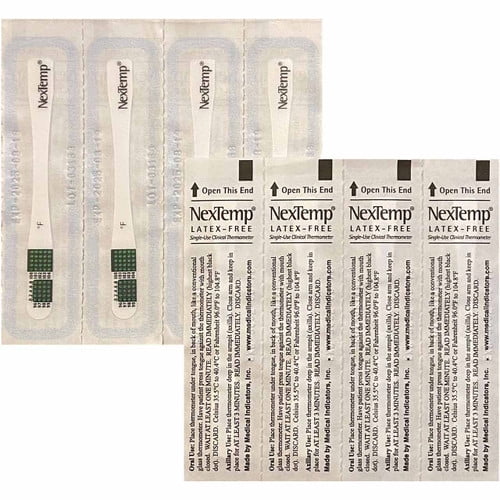 Medline NexTemp Clinical Thermometers, 8 Pack