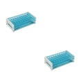 thumbnail image 1 of Soidarity Soporte para tubos de ensayo de plástico fácil de limpiar Soporte para tubos de ensayo portátil y duradero Robusto Estable Fácil de 13mm50agujeros 2Conjunto, 1 of 6