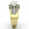 thumbnail image 4 of Luxe Jewelry Designs Men's Two Tone Gold Ion Plated Stainless Steel Ring with Cubic Zirconia Stones, 4 of 4