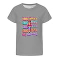 thumbnail image 4 of Gunia 100Th Day Of School Shirt Kids Boys Girls Graphic Short Sleeve Tee Back To School Cute Print Round Neck Casual Top Comfortable Blend Shirt Tshirts 1-13 Years, 4 of 4
