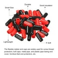 thumbnail image 4 of Unique Bargains 50pcs Rubber End Caps Cover Assortment 5mm Screw Thread Protector for Screw Bolt Black Red, 4 of 5