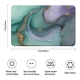 thumbnail image 3 of Green Purple Gold Marble Pattern Bathroom Rugs Mat,Non Slip Microfiber Bathroom Rug,Rubber Backing,Soft Bathroom Mats for Bathroom Floor,Tub and Shower,17x27in(43x68cm), 3 of 5