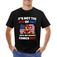 thumbnail image 7 of It's Not The 4th of July Until My Wiener Comes Out Playful Men's Cotton Short Sleeve HD Print Tee for Casual T-Shirt Crew Neck Top Black M, 7 of 7