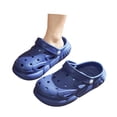 thumbnail image 2 of Boys Girls Garden Glogs Slide Sandals Kids Summer Water Shoes Slip On Clogs Indoor Outdoor Children Beach Pool Shoes(5.5-6 Years,Blue), 2 of 5