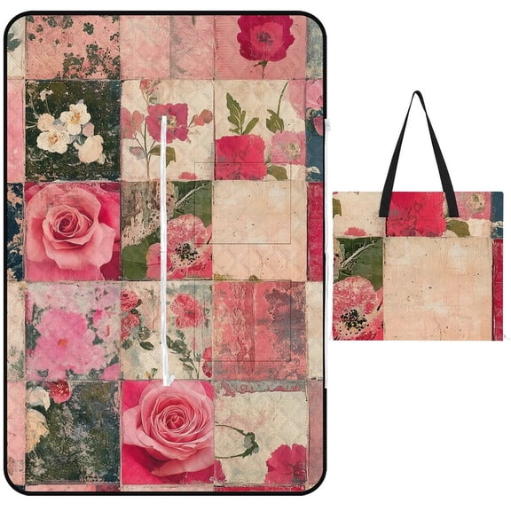 Bohemian Color Waterproof Picnic Blanket with Foldable Zipper, Suitable for Outdoor Use, Suitable for Travel, Camping, Beaches, Parks, Grasslands, Picnic Blanket Accessories