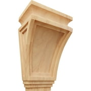 Ekena Millwork 6"W x 4"D x 9"H Arts and Crafts Corbel, Red Oak
