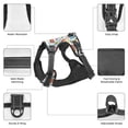 thumbnail image 3 of Vsdgher Summer Stamp Pattern Dog Harness,No Pull Pet Harness with Soft Padded Handle,Adjustable Reflective Vest with 2 Buckles,4 Slide Buckles,S-XL, 3 of 5