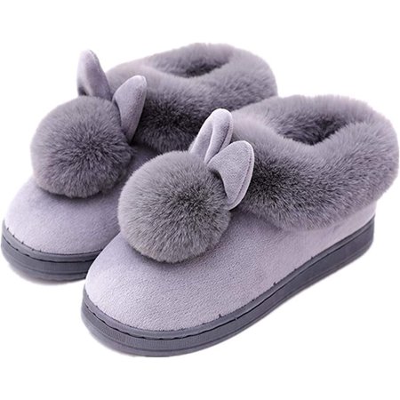 

CoCopeaunt Rabbit Women s Slippers Cute Cartoon Slippers Funny Animal Slippers Warm Plush Slippers Skin-Friendly Breathable Slippers