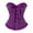 Purple, variant on Bridal Corset Waist Trainer-Underbust Boning Shapewear for Wedding ,Bridesmaid Bodysuit,Vintage Bustier with Lace (Blue, L)