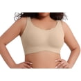 thumbnail image 3 of Qylux Womens Wireless Jelly Bra Plus Size Supportive Seamless Bras Full Coverage Push Up Comfortable No Underwire Tshirt Bras, 3 of 11