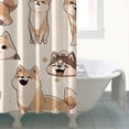 thumbnail image 4 of Shiba Inu Shower Curtain 72"x72" ,Bathroom Decorative Shower Curtains Set with 12 Hooks,Modern Waterproof Washable Shower Curtain, 4 of 6