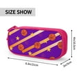 thumbnail image 3 of TEQUAN Large Capacity Pencil Case, Basketball Game Sports Pattern Pencil Pouch 2 Compartments Pencil Bag (Pink), 3 of 7