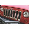 Rugged Ridge by RealTruck Grille Insert Kit for Wrangler JK/JKU | Chrome | 11306.20 | Compatible with 2007-2018 Jeep Wrangler JK/JKU