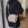 thumbnail image 4 of Cute Purses for Women Strawberry Bag Corduroy Tote Bag for Women Messenger Bag Cute Crossbody Bags Handbags, 4 of 7