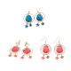 thumbnail image 5 of Qarigey Paquete de 2 aretes de cielo Clips de orejas de servicio prolongado Colores surtidos Moda exquisita Belleza misteriosa Diseño único Perno de Ropa, zapatos y accesorios Miscelánea pinza rosa, 5 of 6