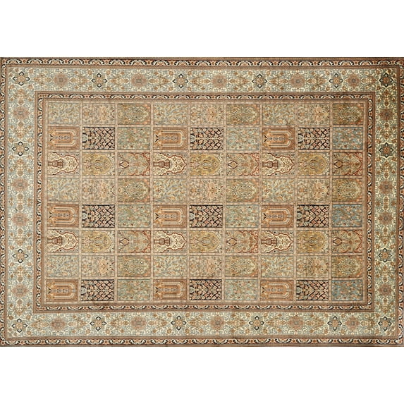 Ahgly Company Indoor Rectangle Traditional Sienna Brown Persian Area Rugs, 3' x 5'