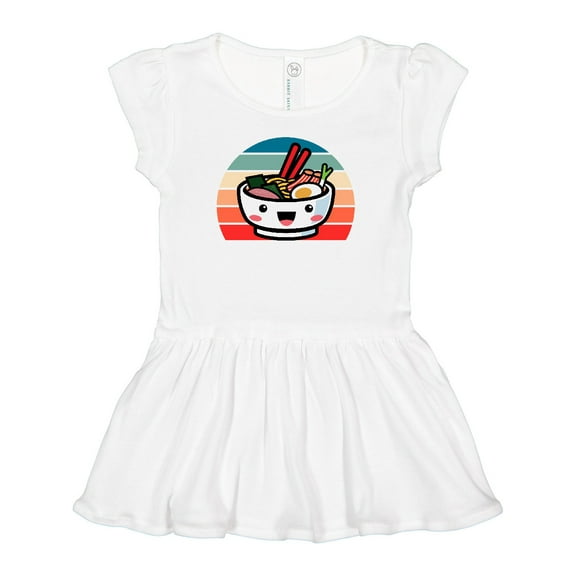 Inktastic Noodle Bowl Japanese Cute Ramen Kawaii Girls Baby Dress