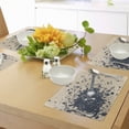 thumbnail image 4 of Ambesonne Music Place Mats Set of 4, Acoustic Guitar Notes, Standard Size, Beige Dark Blue, 4 of 6