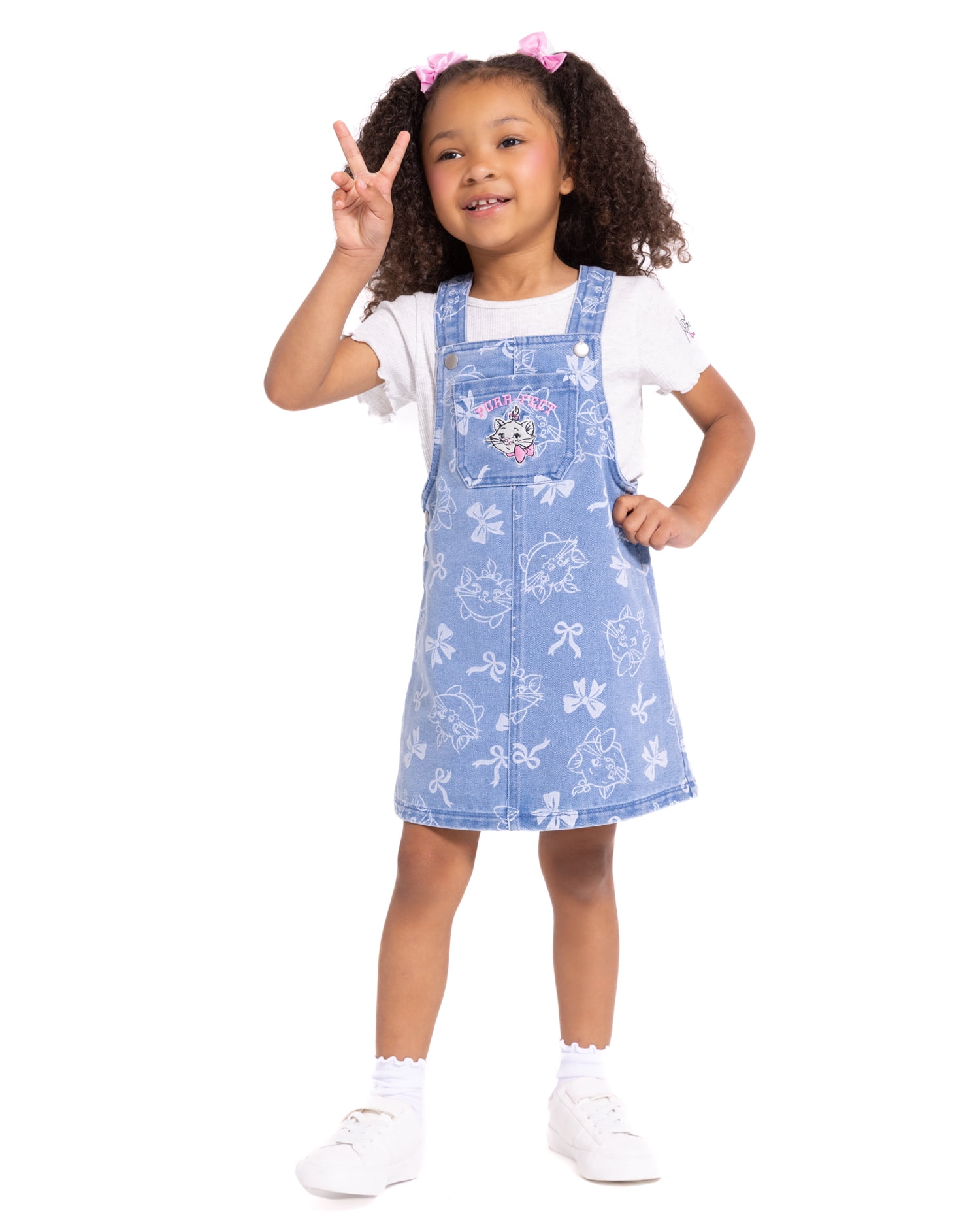 Disney Marie Toddler Girls Short Sleeve Tee and Cotton Skirtall Set, 2 Piece, Sizes 12M-5T