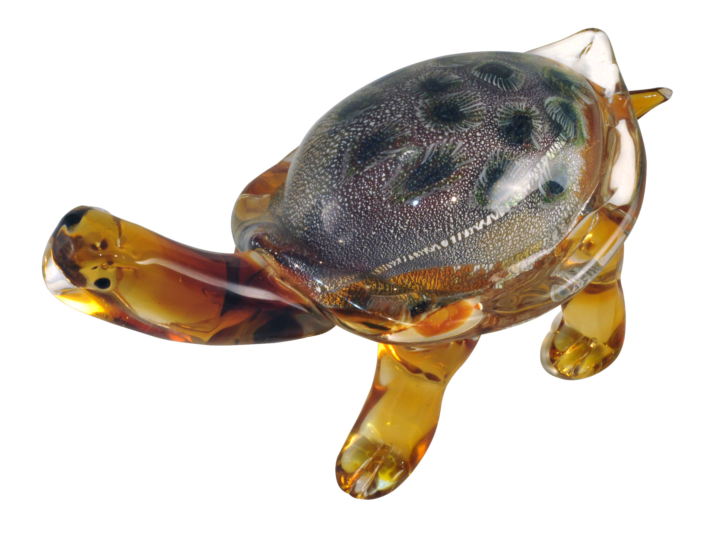 glass baron tiffany the turtle glass figurine