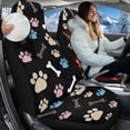thumbnail image 2 of Uorisanigo Car Seat Covers Front Seats Only, Plush Cute Dog Paw Print Front Seats Cover 2PCS, Universal Automotive Seat Cover for Trucks SUV, Auto Interior Decoration, 2 of 7