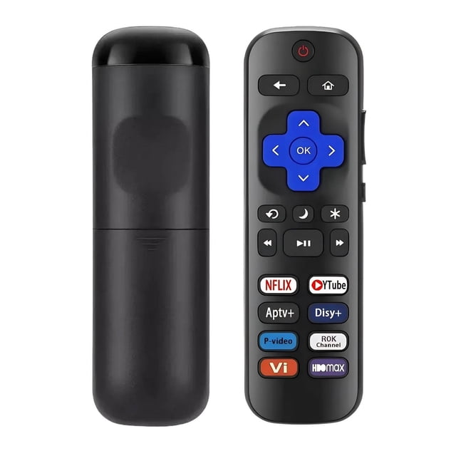 Control Compatible Con Hitachi Roku Tv 8 Botones Apps