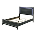 thumbnail image 2 of Haiden LED & Weathered Black Finish Queen Bed W/Led, 2 of 3
