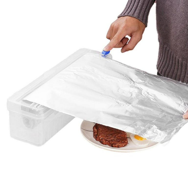Plastic Cling Film Refillable Box with Slide Cutter Food Wrap