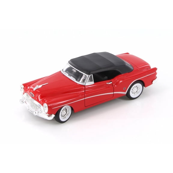 1953 Buick Skylark Closed Convertible, Red - Welly 24027C/H/4D - 1/24 Scale Diecast Model Toy Car (Brand New but NO BOX)