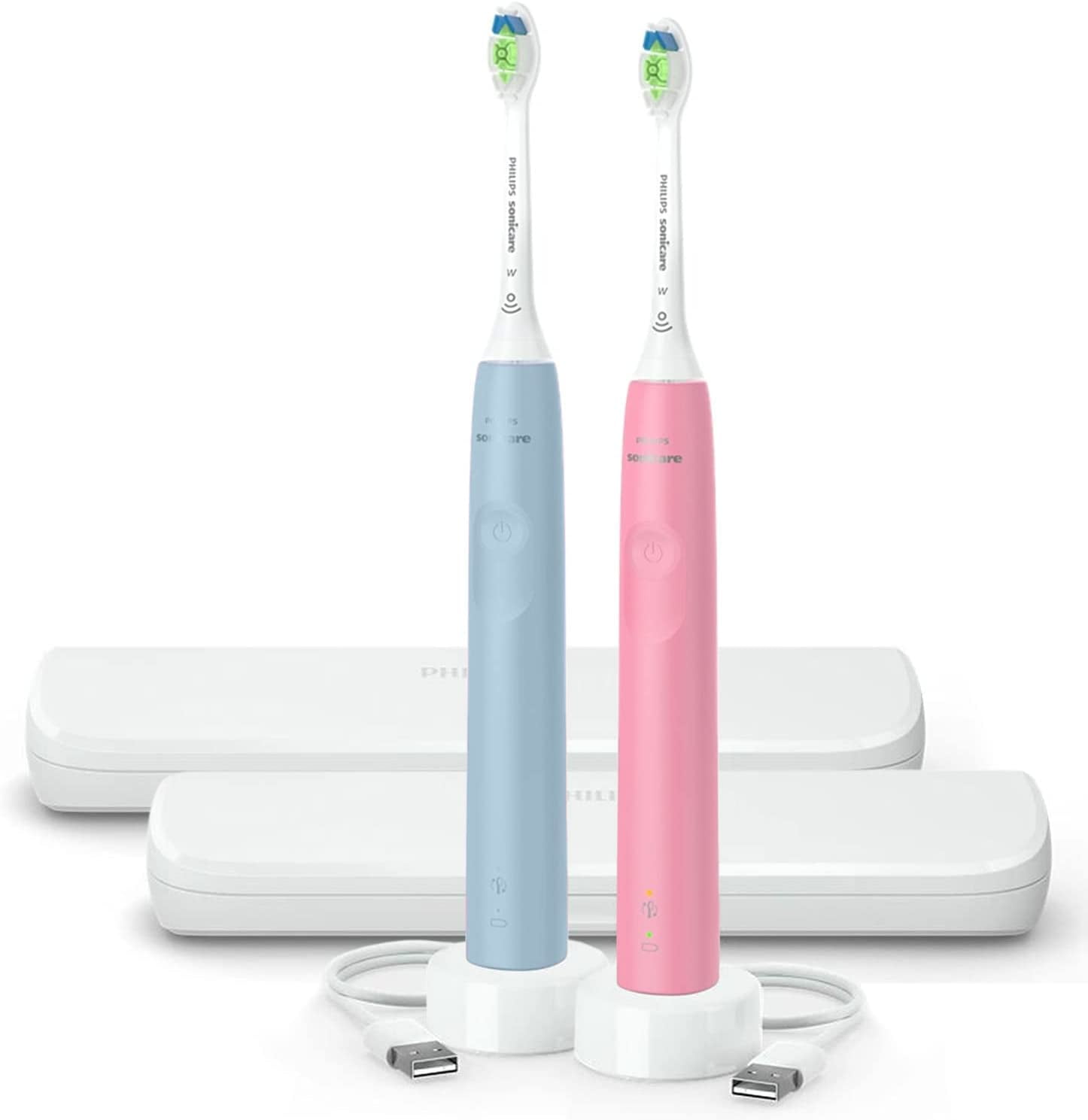PHILIPS Sonicare Electric Toothbrush DiamondClean 2Pack Bundle