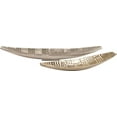 thumbnail image 4 of HOWARD ELLIOTT Bowl Elongated Small Textured Gold Black Aluminum, 4 of 4