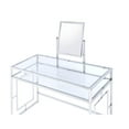 thumbnail image 3 of ACME Josh Vanity Table, Mirror, and Stool in White and Chrome, 3 of 12