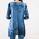 thumbnail image 4 of Camiseta informal con dobladillo irregular y cuello alto estampado de manga larga y cuello redondo para mujer Pompotops  gfhjh16851, 4 of 5