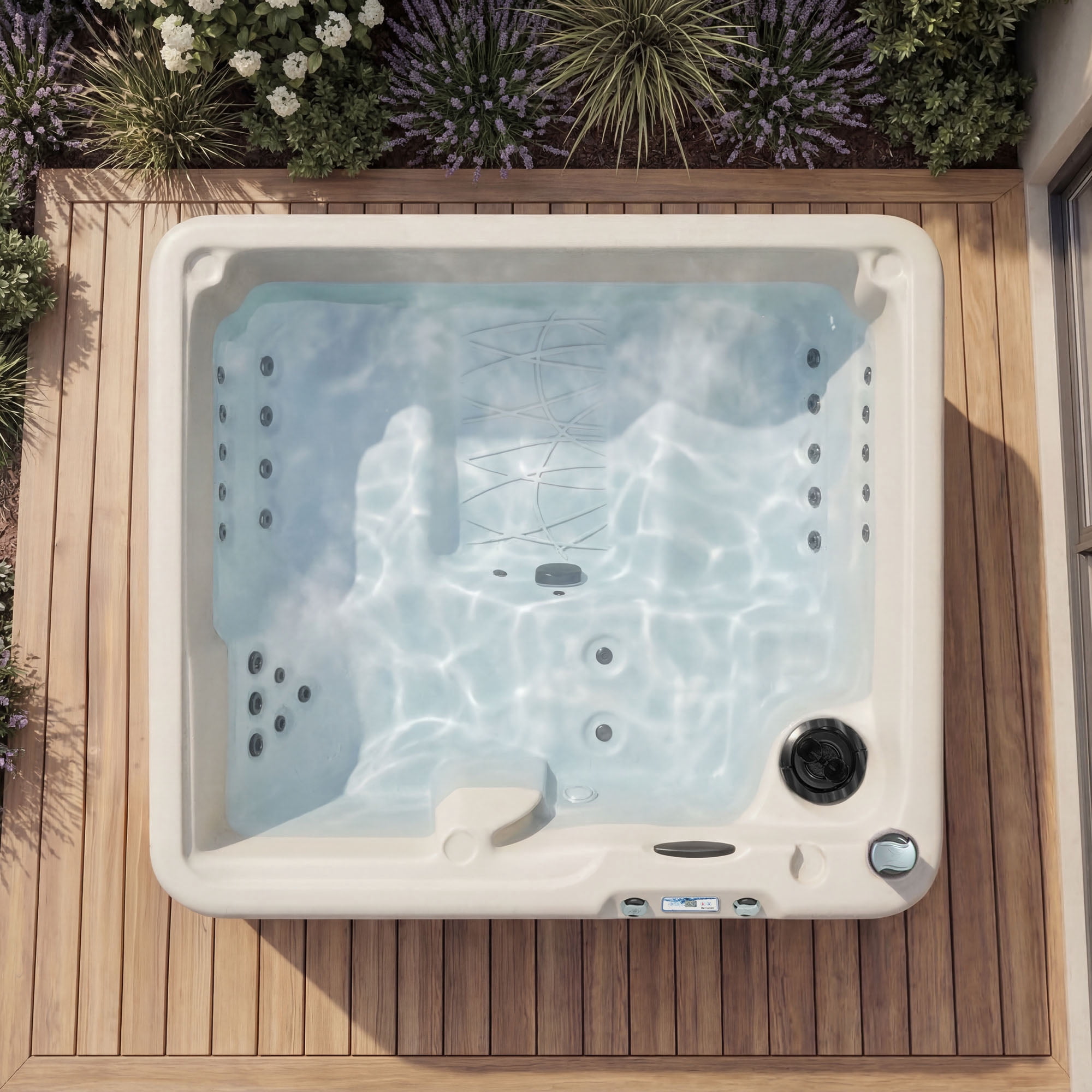 Lifesmart Spas Bahama 5 Person 28 Jet Plug and Play Sand Spa