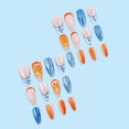 thumbnail image 4 of Uñas postizas Posyofet Summer French Tip Almendra, 24 unidades con pegamento, 4 of 7