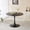 Black Pattern, variant on Mintazer 42.1" Large Round Dining Table Top Tulip Table for 4-6 People, Mid-Century MDF Kitchen Table for Dining Room, White with Pattern