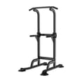 thumbnail image 1 of Dip Station Power Tower Stand Pull Up Bar Altura Ajustable Fitness Ejercicio Negro Sunnimix Tire hacia arriba de la barra, 1 of 8
