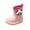 N96 Pink, variant on Kids Rain Boots Mid Calf Panda Appliques Waterproof Kawaii Comfortable Dailywear Kids Rain Boots Size 2-2.5 Years Brown